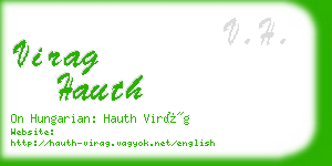 virag hauth business card